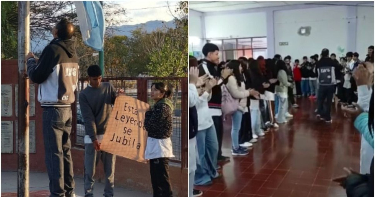 "Hoy se jubila una leyenda": la emotiva despedida de una escuela de Jáchal a un profesor
