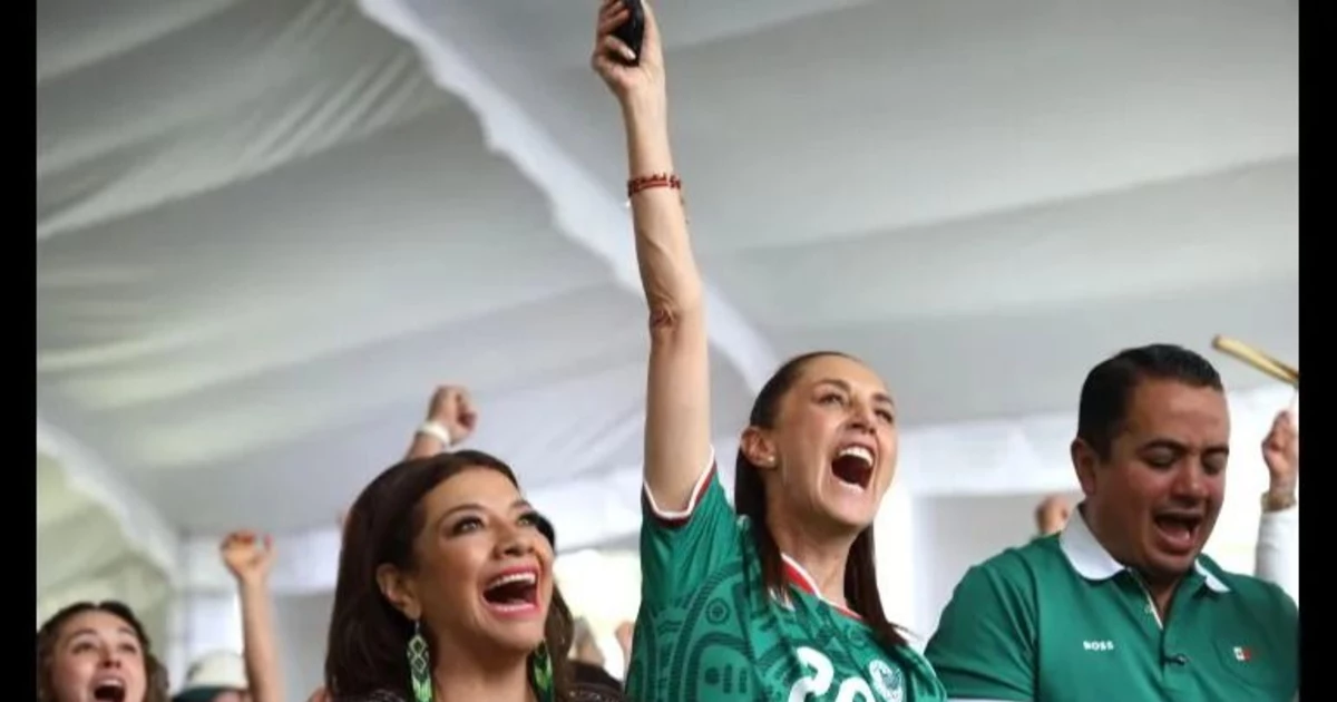 Sheinbaum celebró victoria de la selección mexicana en el debut mundialista