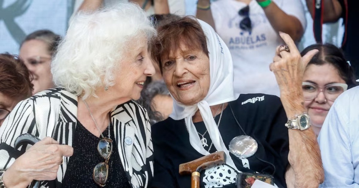 Deben estar brindando: la dura frase de Estela de Carlotto tras la muerte de Taty Almeida