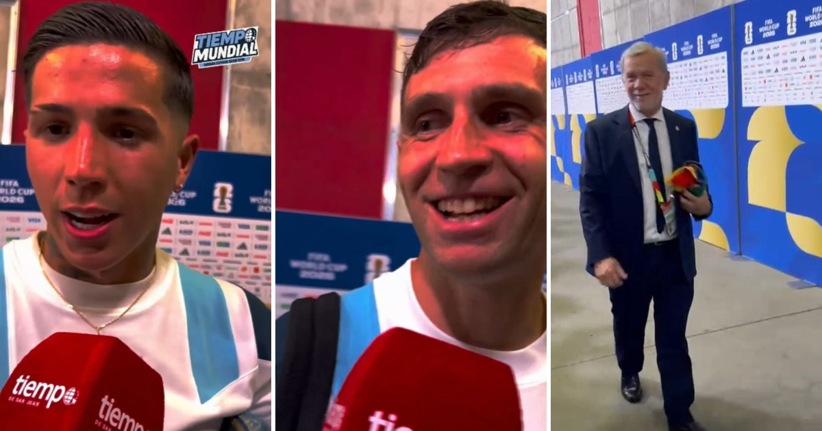 Las perlitas de la zona mixta de la Selección: la reacción de Enzo con Tiempo, el "ojalá" del Dibu al Villicum y los representantes sanjuaninos junto a la Scaloneta