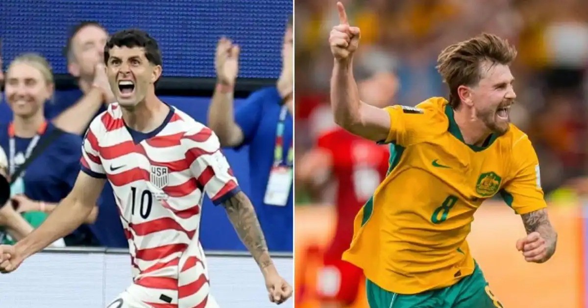 Estados Unidos-Autralia, por un pie en la próxima instancia del Mundial