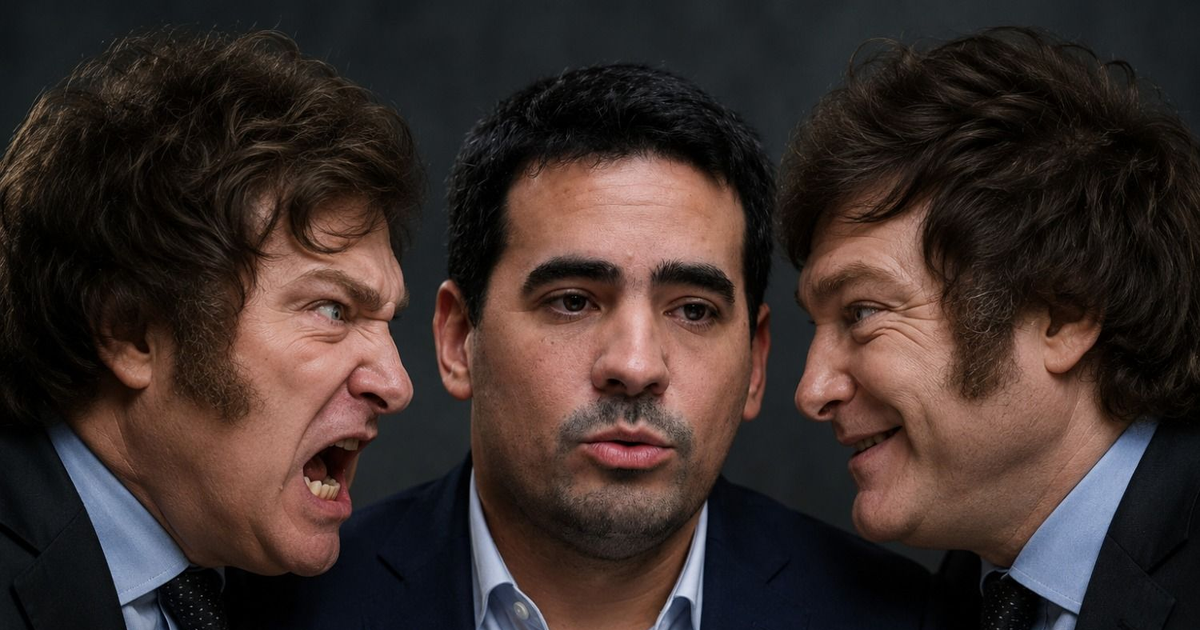 "Chanta", "burro", "imbécil total": Las cosas que decía Javier Milei de su nuevo vocero hace algunos años