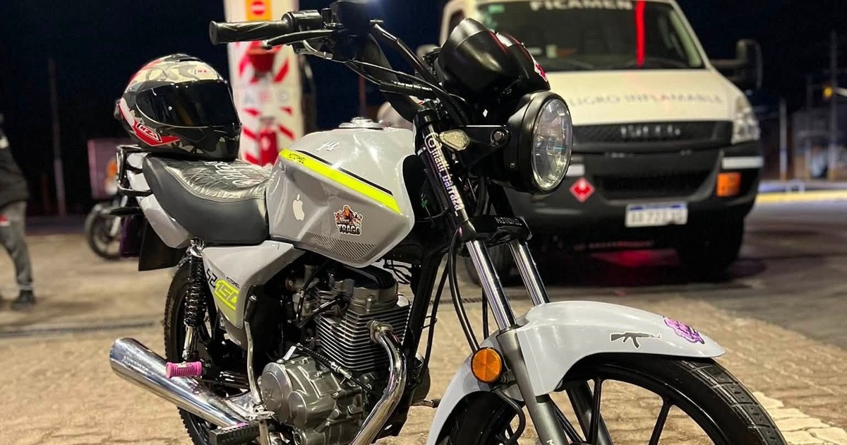 Le robaron la moto en Pocito y vio a través de las cámaras de un vecino cómo se la llevaron