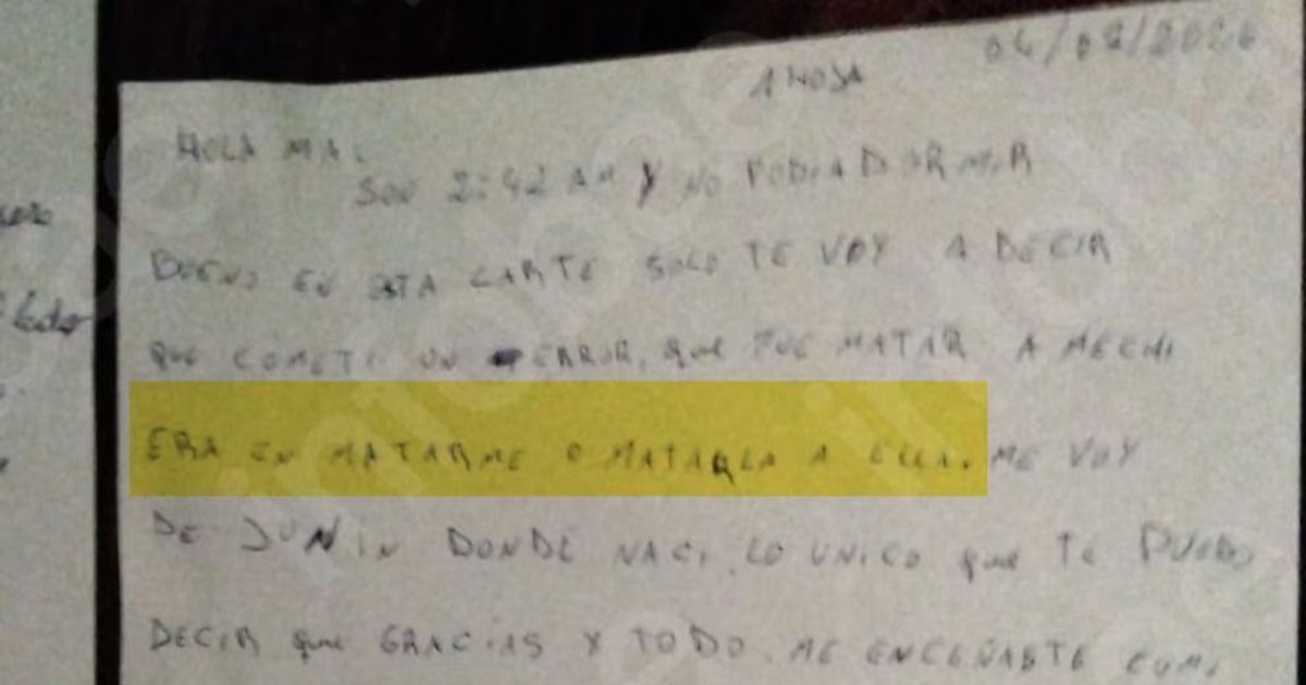 Las terribles cartas del femicida detenido, que raptó a su ahijada: "La mato"