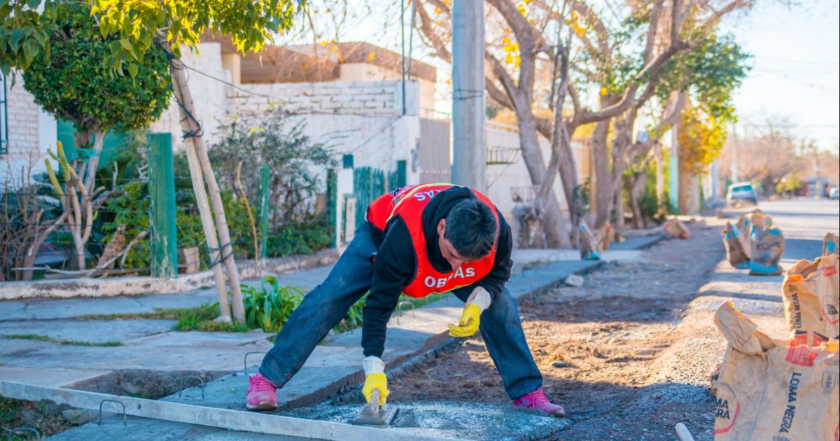 Trabajan para urbanizar dos importantes barrios de Rivadavia