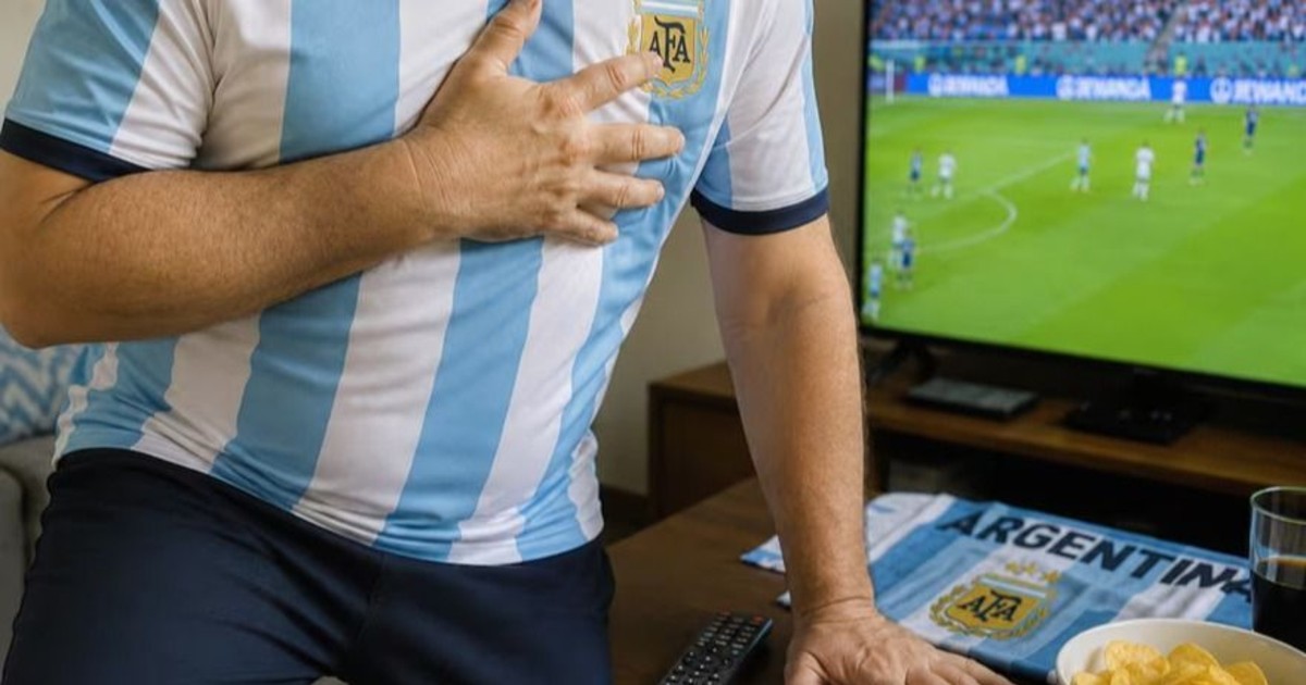 ¡Cuidado con la &amp;quot;infartoneta&amp;quot;! Cómo evitar problemas cardíacos para ver Argentina-Inglaterra