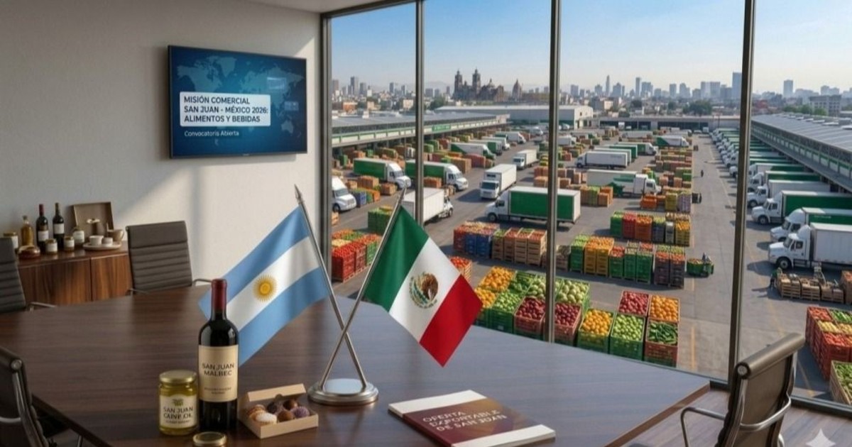 Oportunidad clave para San Juan: convocan a empresas locales a una misión comercial en México