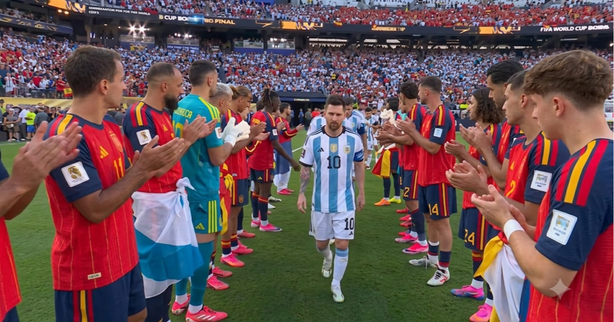 Pasillo de aplausos, Messi como líder y respeto absoluto: así recibió Argentina la medalla de subcampeón