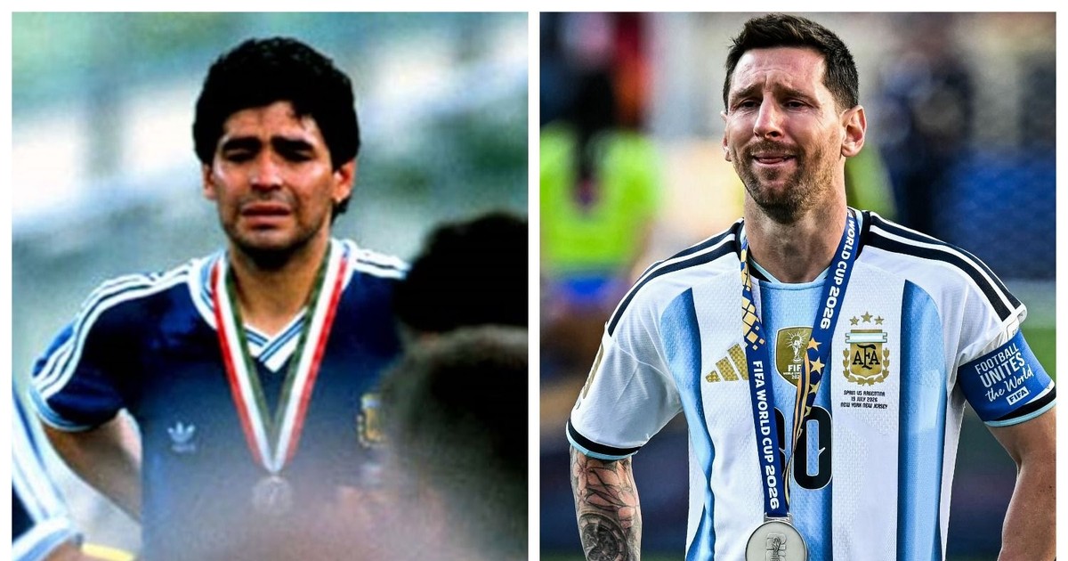 Las mismas lágrimas, dos historias diferentes: de Maradona en Italia 90 a Messi en el Mundial 2026