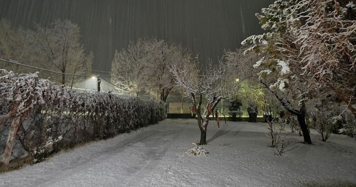 Tremenda nevada en Iglesia: las imágenes teñidas de blanco