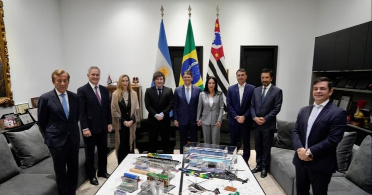 Javier Milei acompaña a Flávio Bolsonaro en Brasil: Vinimos a acompañar la ola azul